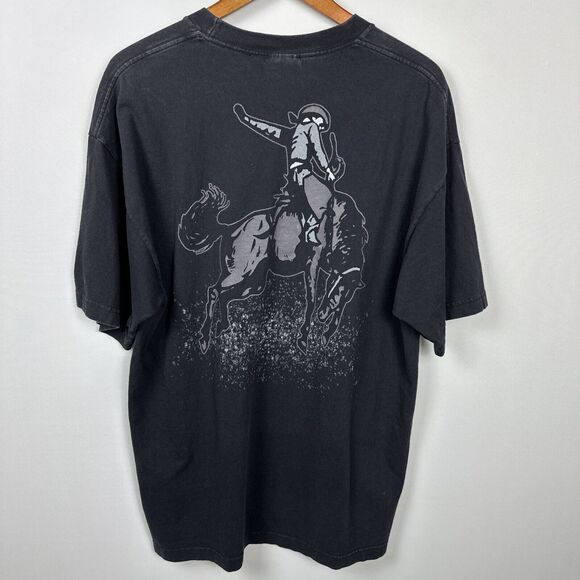 Jack Daniels Wrangler men’s size XL western bull Graphic Crew Neck - Picture 5 of 9